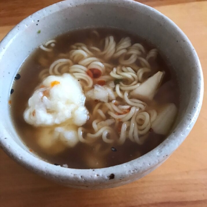 山芋団子の醤油ラーメン